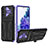 Funda Bumper Silicona y Plastico Mate Carcasa con Soporte YF1 para Samsung Galaxy S20 FE 5G