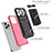 Funda Bumper Silicona y Plastico Mate Carcasa con Soporte YF2 para Apple iPhone 14 Pro Max