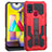 Funda Bumper Silicona y Plastico Mate Carcasa con Soporte ZJ1 para Samsung Galaxy M31