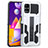 Funda Bumper Silicona y Plastico Mate Carcasa con Soporte ZJ1 para Samsung Galaxy M31s