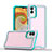 Funda Bumper Silicona y Plastico Mate Carcasa QW1 para Samsung Galaxy M04