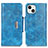 Funda de Cuero Cartera con Soporte Carcasa A01 para Apple iPhone 15