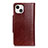 Funda de Cuero Cartera con Soporte Carcasa A03 para Apple iPhone 15