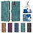 Funda de Cuero Cartera con Soporte Carcasa B01F para Nokia C210