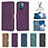 Funda de Cuero Cartera con Soporte Carcasa B01F para Nokia G21