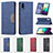 Funda de Cuero Cartera con Soporte Carcasa B01F para Samsung Galaxy M02