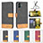 Funda de Cuero Cartera con Soporte Carcasa B02F para Samsung Galaxy M04