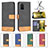 Funda de Cuero Cartera con Soporte Carcasa B02F para Samsung Galaxy S20 Plus 5G