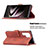 Funda de Cuero Cartera con Soporte Carcasa B02F para Samsung Galaxy S21 Ultra 5G