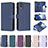 Funda de Cuero Cartera con Soporte Carcasa B03F para Nokia C210