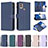 Funda de Cuero Cartera con Soporte Carcasa B03F para Nokia C22