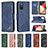 Funda de Cuero Cartera con Soporte Carcasa B03F para Samsung Galaxy F02S SM-E025F