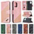 Funda de Cuero Cartera con Soporte Carcasa B03F para Samsung Galaxy M80S