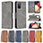 Funda de Cuero Cartera con Soporte Carcasa B04F para Samsung Galaxy F02S SM-E025F