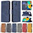 Funda de Cuero Cartera con Soporte Carcasa B04F para Samsung Galaxy M32 4G