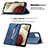 Funda de Cuero Cartera con Soporte Carcasa B05F para Samsung Galaxy F12