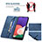 Funda de Cuero Cartera con Soporte Carcasa B05F para Samsung Galaxy F42 5G