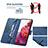 Funda de Cuero Cartera con Soporte Carcasa B05F para Samsung Galaxy S20 FE 4G