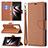 Funda de Cuero Cartera con Soporte Carcasa B05F para Samsung Galaxy S21 Ultra 5G