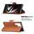 Funda de Cuero Cartera con Soporte Carcasa B05F para Samsung Galaxy S21 Ultra 5G