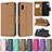 Funda de Cuero Cartera con Soporte Carcasa B06F para Samsung Galaxy A10e