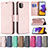 Funda de Cuero Cartera con Soporte Carcasa B06F para Samsung Galaxy F42 5G