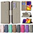 Funda de Cuero Cartera con Soporte Carcasa B06F para Samsung Galaxy F54 5G