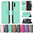 Funda de Cuero Cartera con Soporte Carcasa B06F para Samsung Galaxy M02