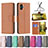 Funda de Cuero Cartera con Soporte Carcasa B06F para Samsung Galaxy M04