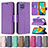 Funda de Cuero Cartera con Soporte Carcasa B06F para Samsung Galaxy M32 4G