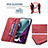 Funda de Cuero Cartera con Soporte Carcasa B07F para Motorola Moto Edge S30 5G