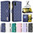 Funda de Cuero Cartera con Soporte Carcasa B12F para Samsung Galaxy M04