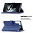 Funda de Cuero Cartera con Soporte Carcasa B12F para Samsung Galaxy S22 Plus 5G