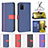 Funda de Cuero Cartera con Soporte Carcasa B13F para Samsung Galaxy M02s