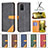 Funda de Cuero Cartera con Soporte Carcasa B14F para Samsung Galaxy S20 Plus 5G