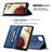 Funda de Cuero Cartera con Soporte Carcasa B15F para Samsung Galaxy M12