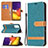 Funda de Cuero Cartera con Soporte Carcasa B16F para Samsung Galaxy M34 5G