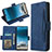 Funda de Cuero Cartera con Soporte Carcasa BY3 para Samsung Galaxy Note 10 Plus 5G