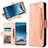 Funda de Cuero Cartera con Soporte Carcasa BY3 para Samsung Galaxy Note 10 Plus 5G