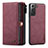 Funda de Cuero Cartera con Soporte Carcasa C02S para Samsung Galaxy S23 Plus 5G