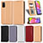 Funda de Cuero Cartera con Soporte Carcasa C03X para Samsung Galaxy M02s