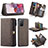 Funda de Cuero Cartera con Soporte Carcasa C04S para Samsung Galaxy S20 Plus 5G