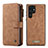 Funda de Cuero Cartera con Soporte Carcasa C05S para Samsung Galaxy S22 Ultra 5G