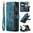 Funda de Cuero Cartera con Soporte Carcasa C07S para Samsung Galaxy S24 Ultra 5G