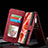 Funda de Cuero Cartera con Soporte Carcasa C12S para Samsung Galaxy S23 Ultra 5G