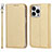 Funda de Cuero Cartera con Soporte Carcasa D01T para Apple iPhone 15 Pro Max