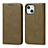 Funda de Cuero Cartera con Soporte Carcasa D04T para Apple iPhone 13