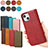 Funda de Cuero Cartera con Soporte Carcasa D04T para Apple iPhone 14