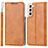 Funda de Cuero Cartera con Soporte Carcasa D07T para Samsung Galaxy S21 FE 5G