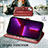 Funda de Cuero Cartera con Soporte Carcasa F01 para Apple iPhone 13